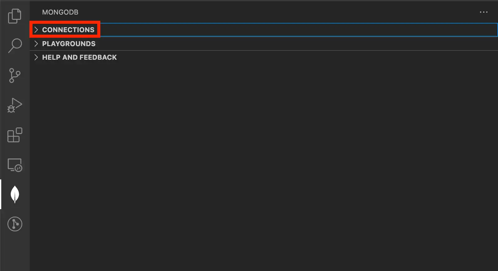 Image showing connections pane